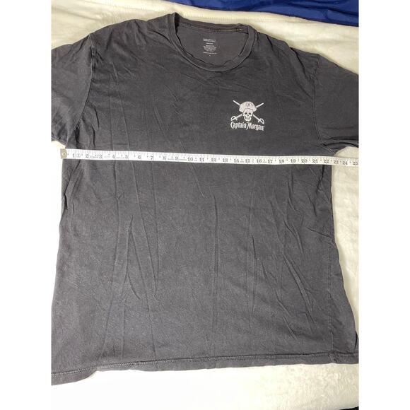 Captain Morgan Skull Tee Black XL Pirate Graphic Shirt - Picture 3 of 7